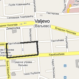 Saint Sava Race Course Map Valjevo